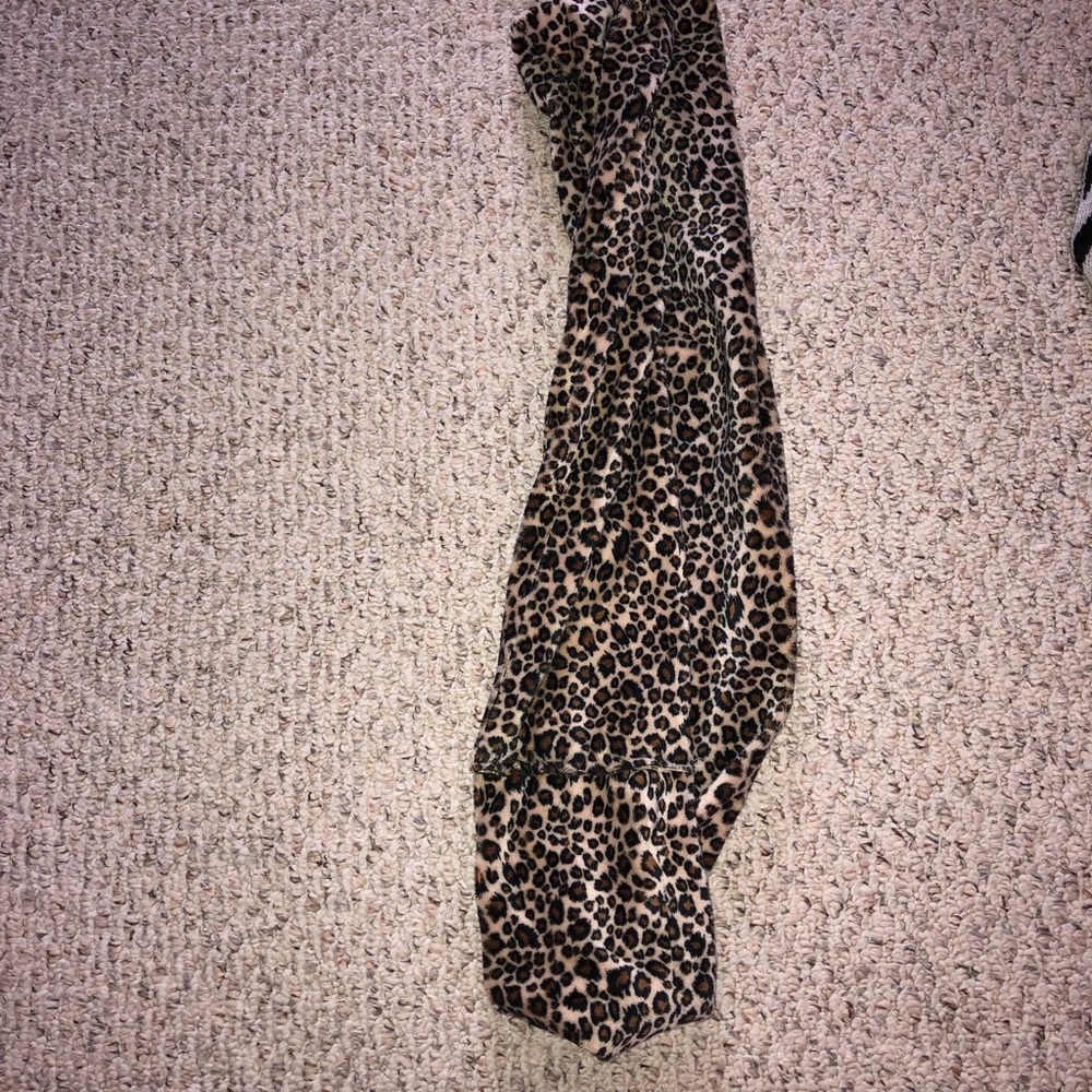 Cheetah print and chevron scarves